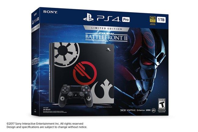 Limited Edition Star Wars Battlefront II PS4 Pro bundle