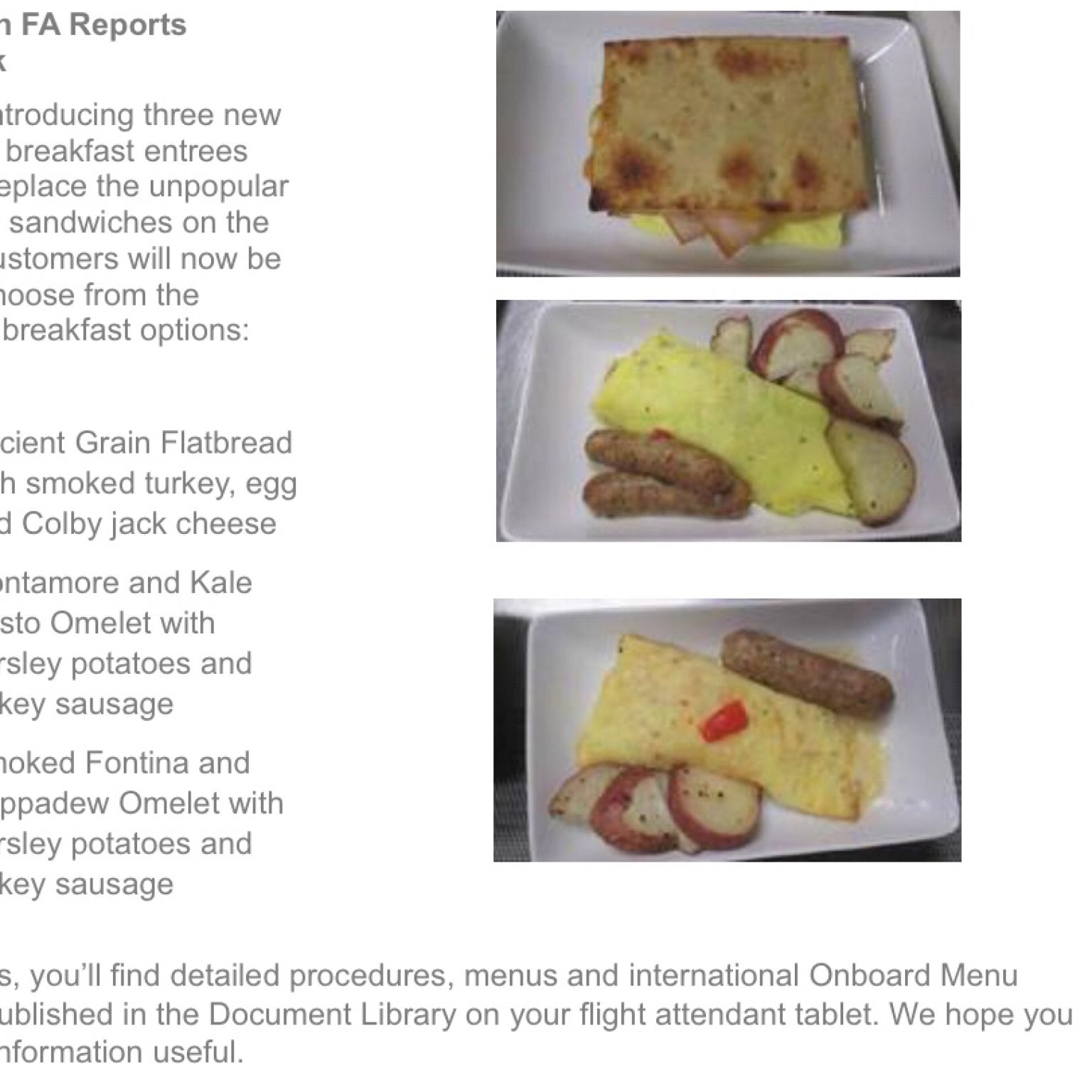 American to Cut Sling Load on Disliked Sandwiches