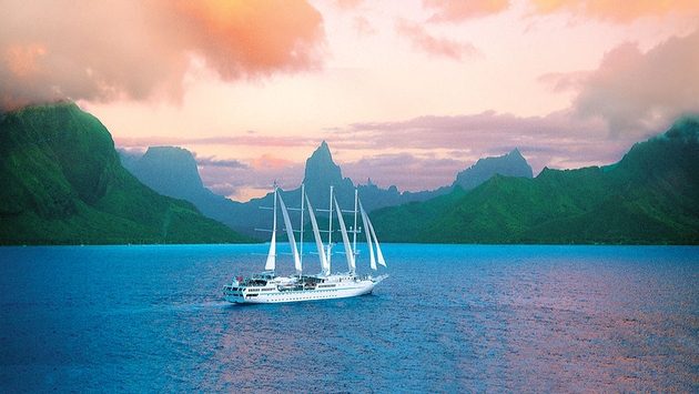 Windstar Cruises' Wind Spirit in Tahiti Windstar Cruises, Wind Spirit, Tahiti, cruise