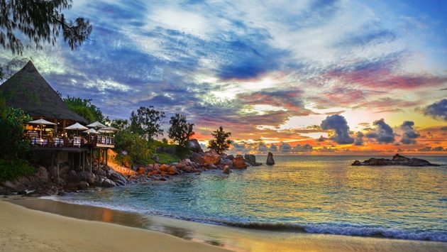 Dusk at Seychelles