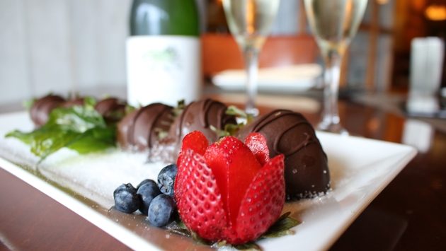 Chocolate Covered Strawberries and Champagne