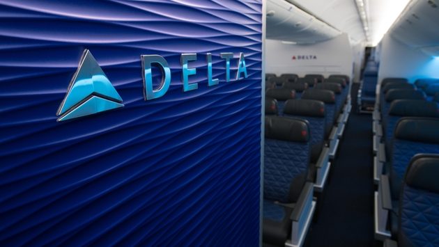 Delta Aircraft interior (Photo via Delta)
