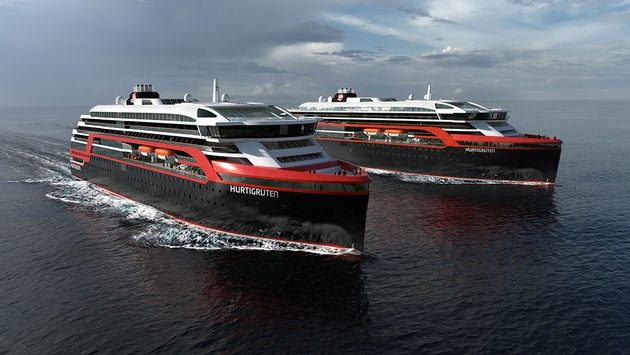 Hurtigruten's MS Roald Amundsen and MS Fridtjof Nansen