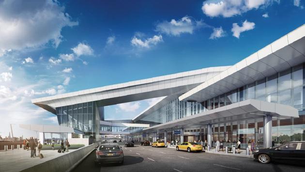 Rendering of Delta's new terminal at LaGuardia Airport Rendering of Delta's new terminal at LaGuardia Airport