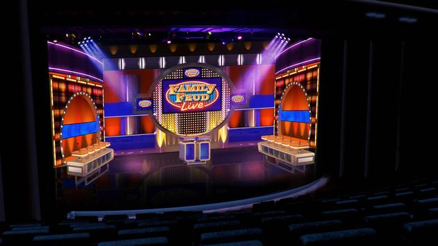 Family Feud set simulation, Carnival Cruise Line Family Feud set simulation, Carnival Cruise Line