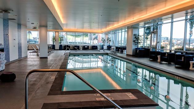 Indoor Pool at Embassy Suites by Hilton in Downtown Seattle at Pioneer Square