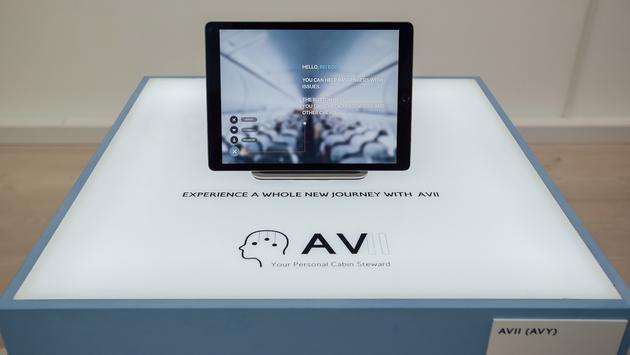 A presentation on proposed AI systems for robotic cabin crew