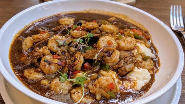 Shrimp and grits from Parkwoods at the Crown Plaza Ravinia