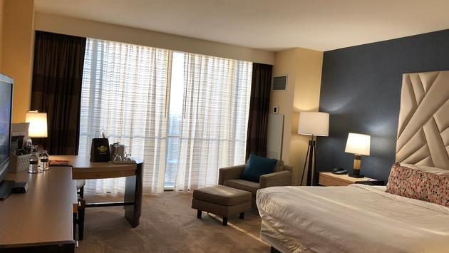 Guest room at Hard Rock Hotel & Casino in Atlantic City
