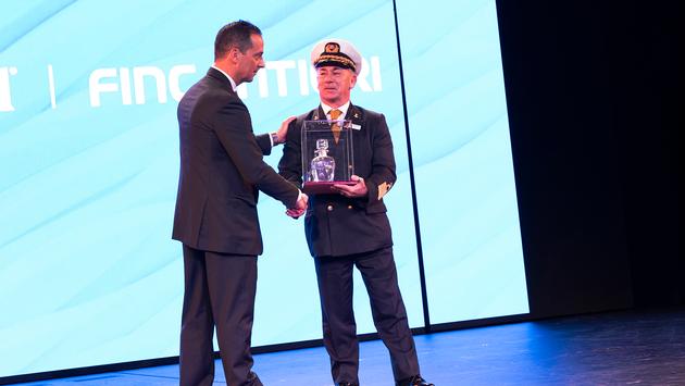 Carnival Panorama Captain Carlo Queirolo and Fincantieri Marghera Shipyard Director Mr Antonio Quintano