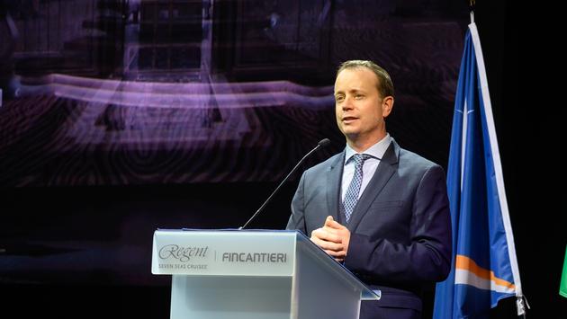 Seven Seas Splendor handover ceremony