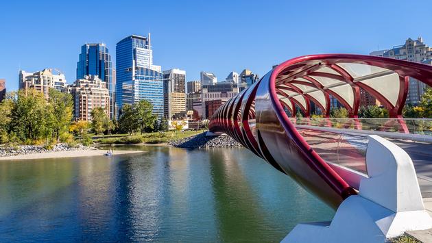 Peace Bridge in Calgary, Alberta