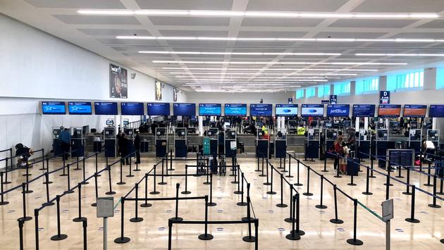 Check-in at Cancun International Airport