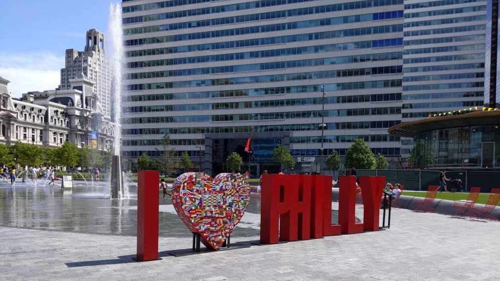 I love Philly Sign in Philadelphia
