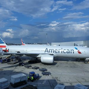 American airlines flight delayed due to a suspected bomb threat